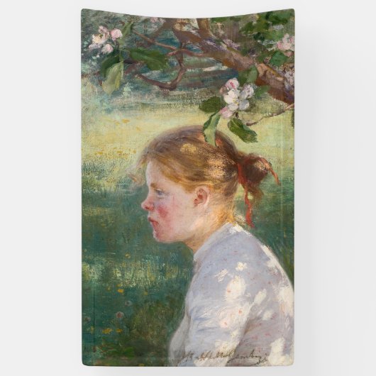 Girl Under the Apple Tree (by Danielson-Gambogi) 横断幕 (縦)