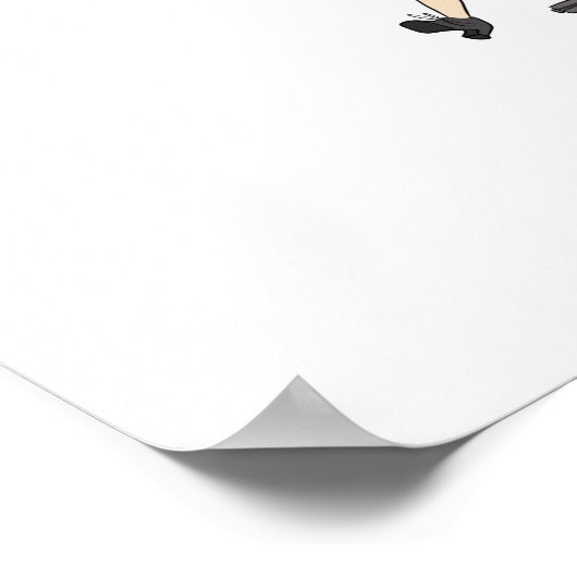 Girl Unicorn On A Bicycle ポスター (角)