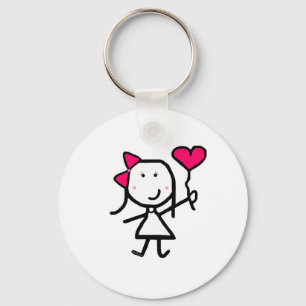 Girl & Valentine キーホルダー
