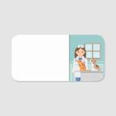 Girl Veterinarian For Kids' Pretend Play Activity 名札 (正面)