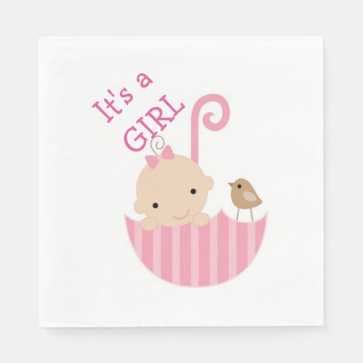 Girl/White Standardランチョンナプキン スタンダードランチョンナプキン (正面)