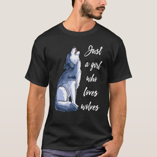 Girl Who Loves Wolves 10 Tシャツ (正面)
