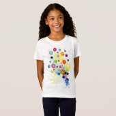 Girl_With_カラフルBalloon Tシャツ (正面フル)