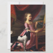 Girl with a Bird and a Dog (John Singleton Copley) カード (正面)