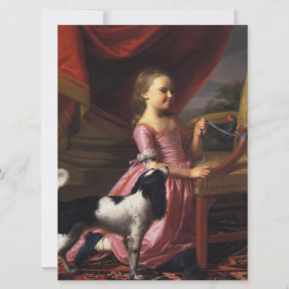 Girl with a Bird and a Dog (John Singleton Copley) カード