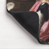 Girl with a Bird and a Dog (John Singleton Copley) マウスパッド (コーナー)