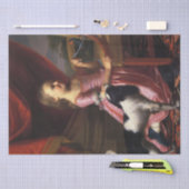 Girl with a Bird and a Dog (John Singleton Copley) 薄葉紙 (クラフト)