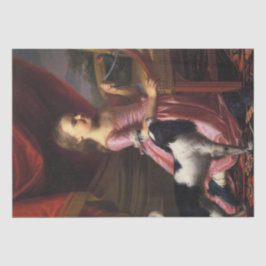 Girl with a Bird and a Dog (John Singleton Copley) 薄葉紙