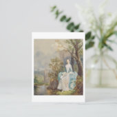 Girl with a book in a Park, c.1750 (油 ポストカード (スタンド正面)