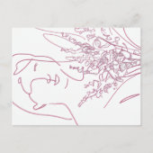 Girl with a Bouquet ポストカード (正面)