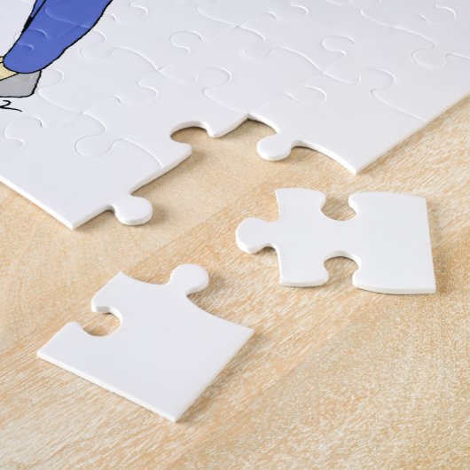 girl with a bunny tail ジグソーパズル (側面)