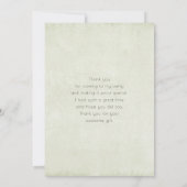 Girl with A Frog Doll Cute Whimsical サンキューカード (裏面)