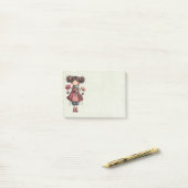 Girl with A Frog Doll Cute Whimsical ポストイット (デスク上)