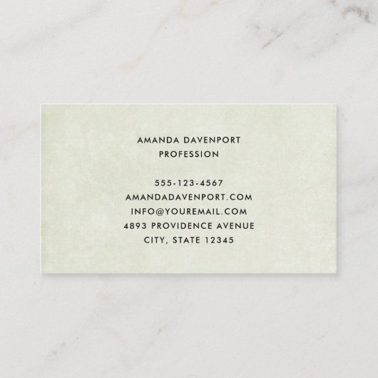 Girl with A Frog Doll Cute Whimsical 名刺 (裏面)