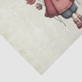 Girl with A Frog Doll Cute Whimsical 薄葉紙 (詳細)