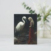 Girl With a Giant White Bird ポストカード (スタンド正面)