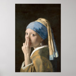 Girl with a Pearl and a Bad Bathroom Smell ポスター