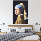 Girl with a Pearl Earring キャンバスプリント (インサイチュ (寝室))