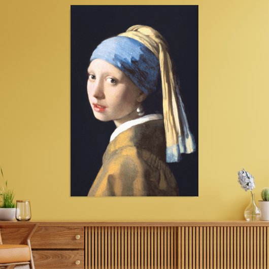 Girl with a Pearl Earring キャンバスプリント (インサイチュ (リビング))