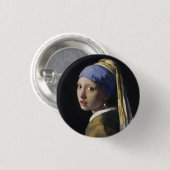 Girl with a Pearl Earring 缶バッジ (正面&裏面)