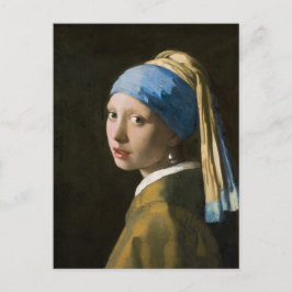 Girl with a Pearl Earring by Johannes Vermeer シーズンポストカード