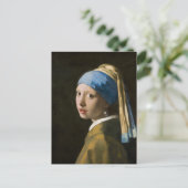 Girl with a Pearl Earring by Johannes Vermeer シーズンポストカード (スタンド正面)