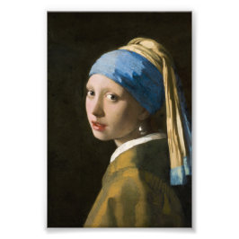 Girl with a Pearl Earring by Johannes Vermeer フォトプリント