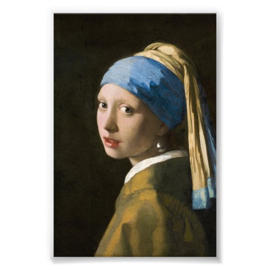 Girl with a Pearl Earring by Johannes Vermeer フォトプリント (正面)