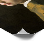 Girl with a Pearl Earring by Johannes Vermeer ポスター (角)