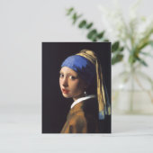 Girl with a pearl earring. By Johannes Vermeer ポストカード (スタンド正面)