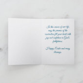 Girl With A Pearl Earring Easter Card Vermeer Art カード (内部)