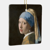 Girl with a Pearl Earring-Johannes Vermeer Art セラミックオーナメント (右)