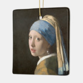 Girl with a Pearl Earring-Johannes Vermeer Art セラミックオーナメント (左)