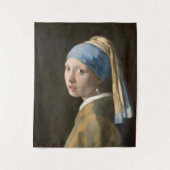 Girl with a Pearl Earring-Johannes Vermeer Art タペストリー (正面)