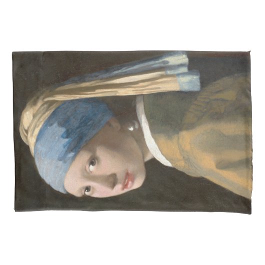 Girl with a Pearl Earring-Johannes Vermeer Art 枕カバー (正面)