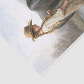 Girl With Black Horse By Stream Decoupage 薄葉紙 (詳細)