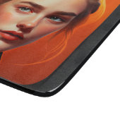 Girl with blue eyes カッティングボード (角)