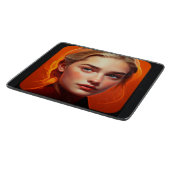 Girl with blue eyes カッティングボード (角)