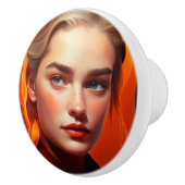 Girl with blue eyes セラミックノブ (右)