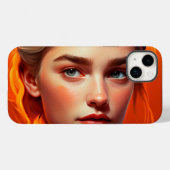 Girl with blue eyes Case-Mate iPhoneケース (裏面 (横))