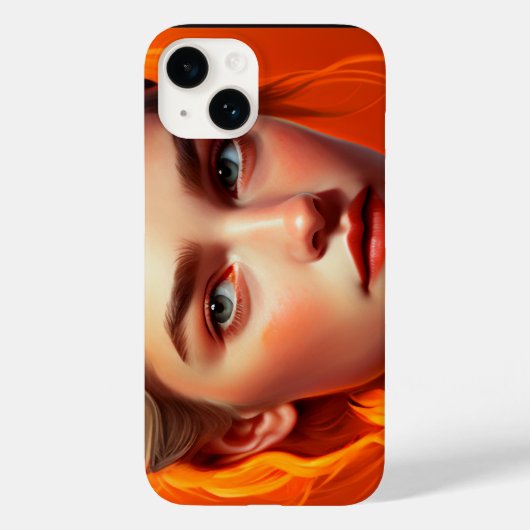 Girl with blue eyes Case-Mate iPhoneケース (裏面)