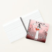 Girl with book - Pink's 読 List Journal ノートブック (内部)