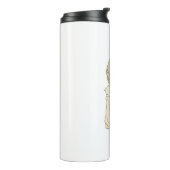 Girl with Braid and Cat Illustration – Soft Pastel タンブラー (回転左)