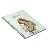 Girl with Brown Lamb ノートブック (右側)