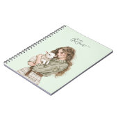 Girl with Brown Lamb ノートブック (左側)