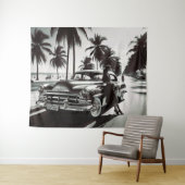 Girl with Car タペストリー (インサイチュ(横))