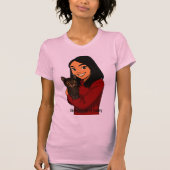 Girl with Cat Tシャツ (正面)