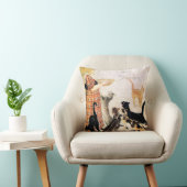 Girl with Cats, Alexandre Steinlen クッション (椅子)