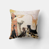 Girl with Cats, Alexandre Steinlen クッション (裏面)