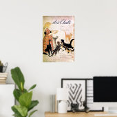 Girl with Cats, Alexandre Steinlen ポスター (ホームオフィス)